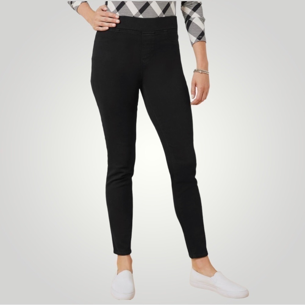 Talbots Jegging women’s size 4 black high waist skinny leg ankle‎ length